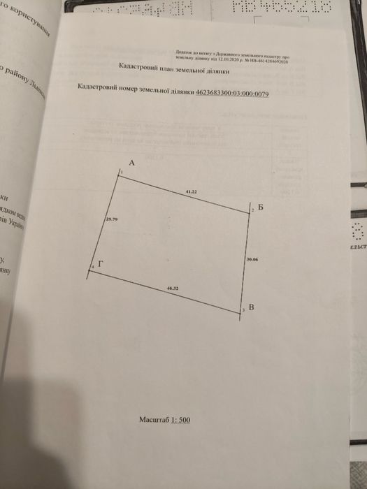 Продаж земельної ділянки с. Зубра