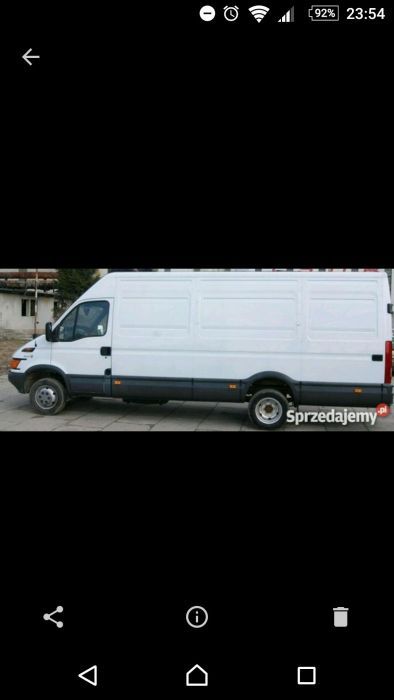 Usługi transportowe, przeprowadzki Iveco Max