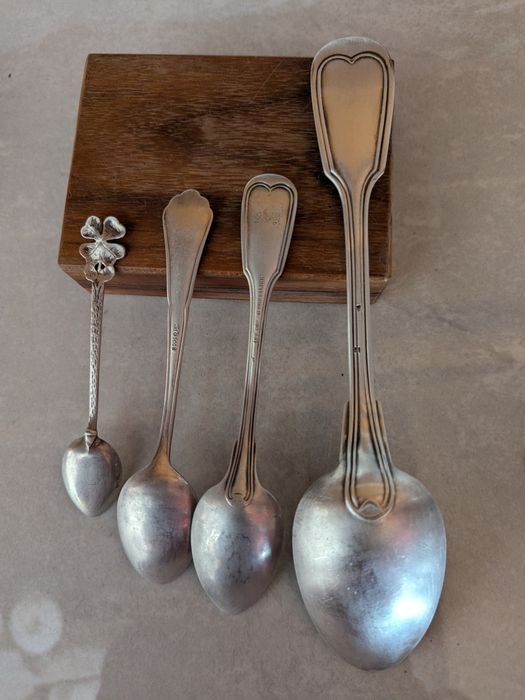 Srebrne Sztućce Stare z Próbą 800