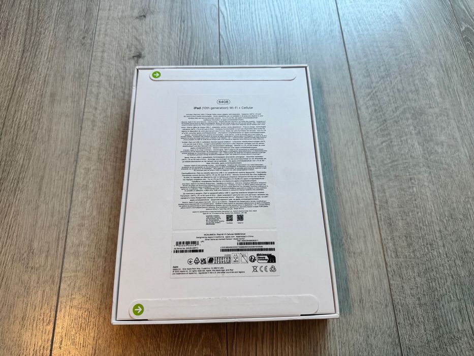 Nowy Apple iPad 10.9'' A14 Wi-Fi + Cellular 5G 64GB Srebrny (10.gen)