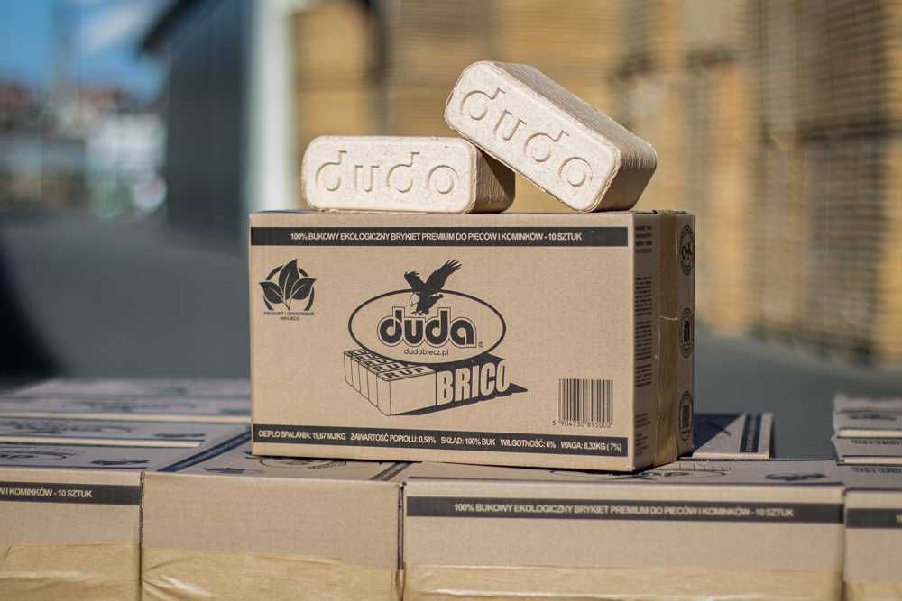Brykiet drzewny 100% Buk, RUF, suchy, Producent 1000kg Transport Winda