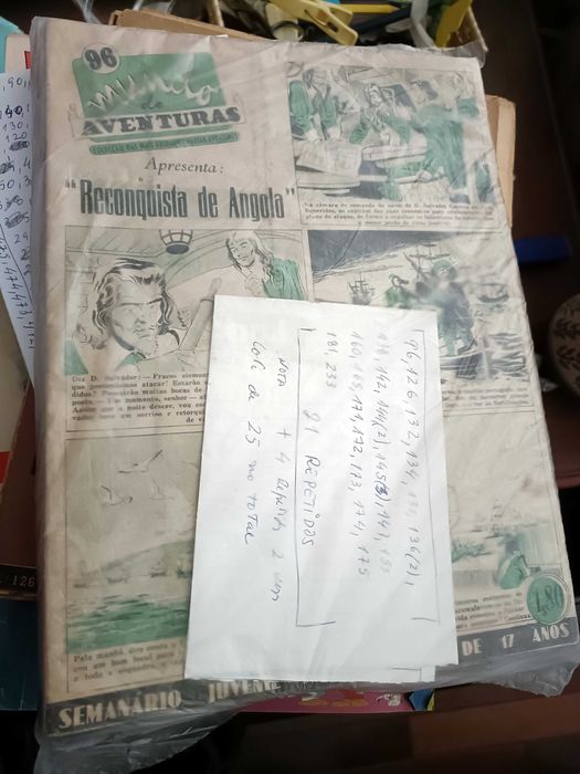 Mundo de Aventuras (MA), lote de 25 números antigos
