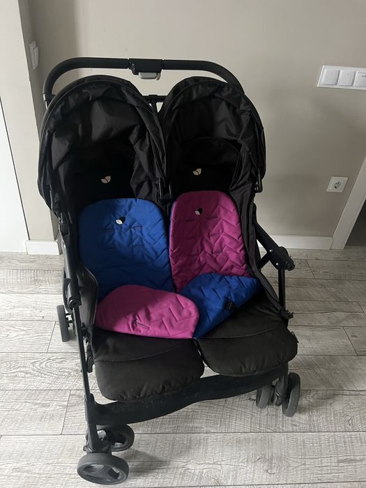 Коляска візочок для двійні погодок