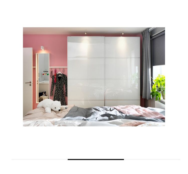 3 sztuki panele szklane szer. 100 cm IKEA do drzwi przesuwnych 100x236