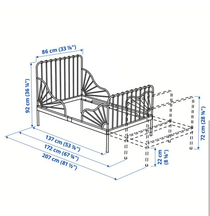 Łóżko Ikea Minnen