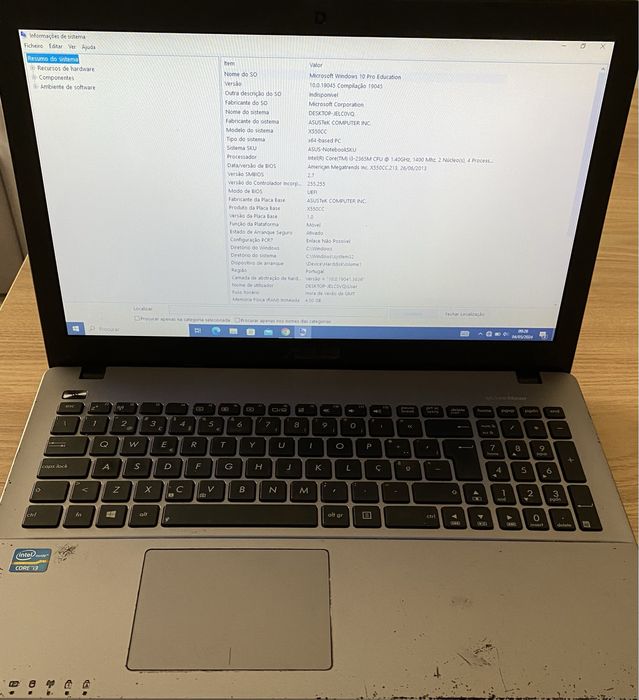 Portatil Asus K550C