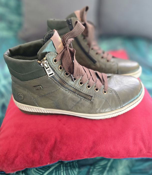 Sneakersy Remonte Tex Skóra