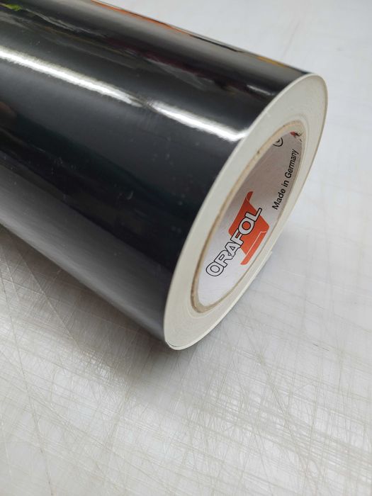 Folia czarna samoprzylepna połysk na tło do akwarium