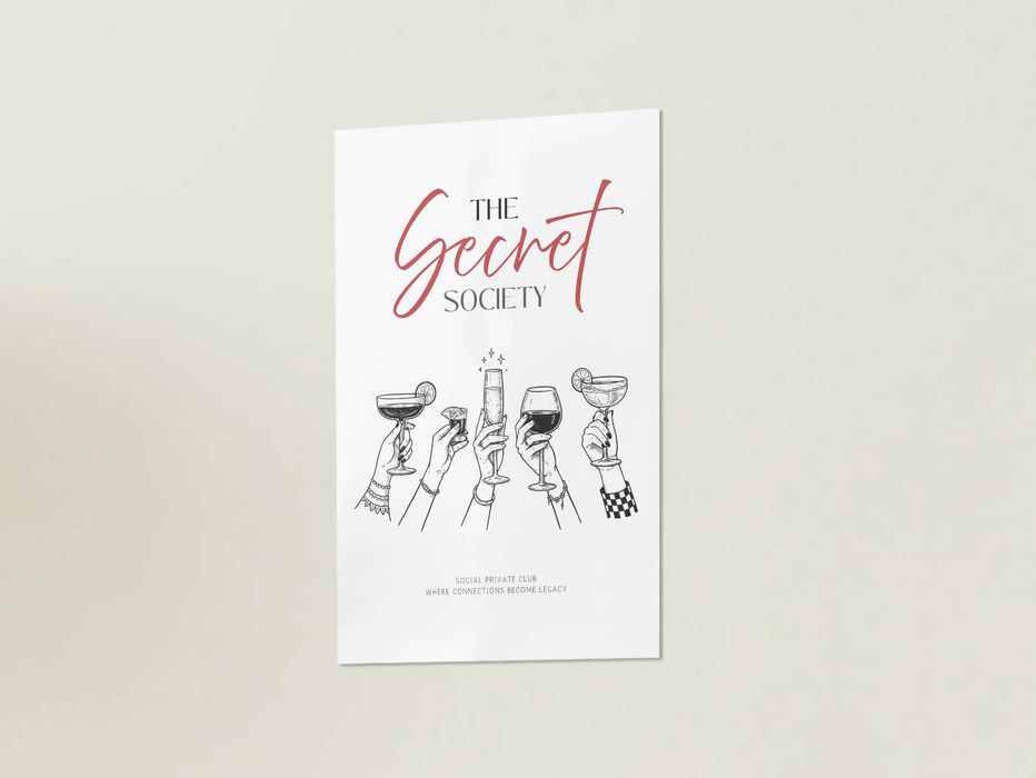 Plakat do kuchni The Secret Society A2 modna dekoracja| elegancki styl