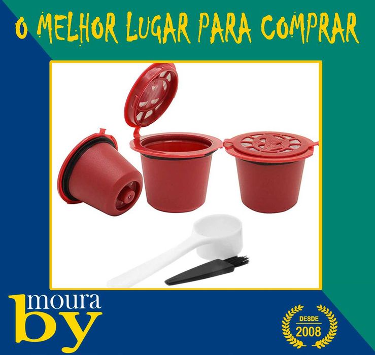 Café Nespresso 3 Cápsulas Recarregáveis Reutilizável