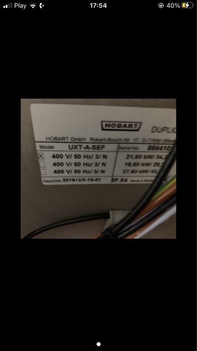 Hobart UXT A SEF 2016 rok jak nowa