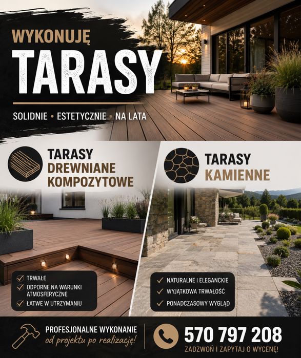 Tarasy , remonty , złota raczka
