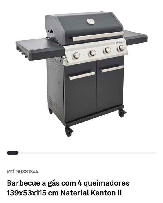 Barbecue a gas com 4 queimadores