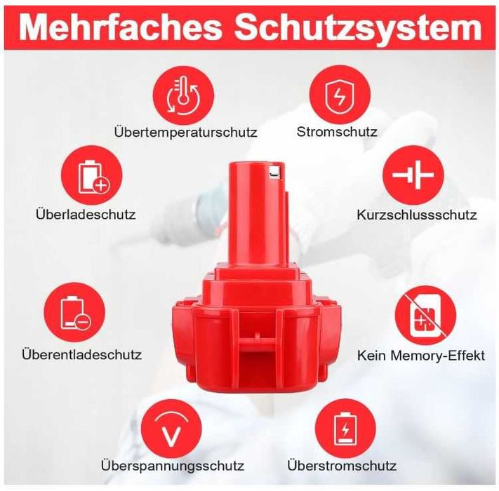 Bateria do Makita 9.6V 4.0 Ah Ni-MH VANTTECH