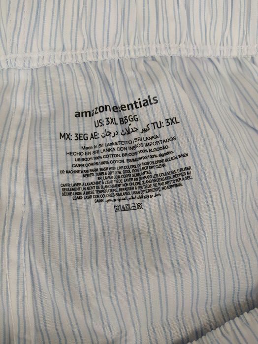 Amazon Essentials Bokserki Męskie Bawełna 5 Sztuk 3XL
