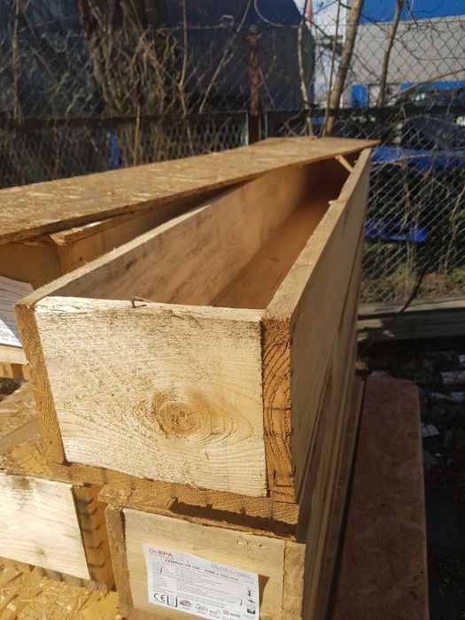 Skrzynki drewniane po Cemflex, kwietnik, warzywniak, deski, drewno