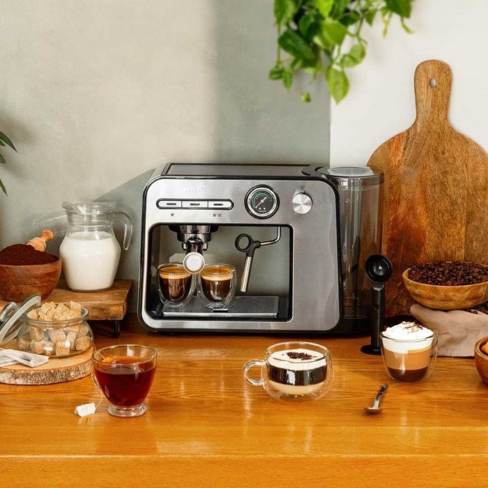 Cecotec Ekspres do kawy  Power Espresso 20 Square Pro, 1450 W, 20 bar
