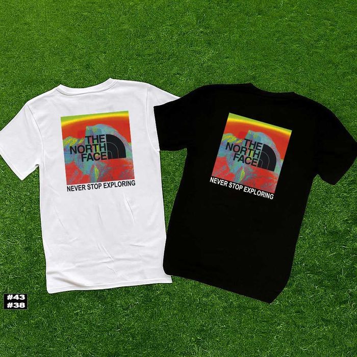 ТНФ Новая Футболка » The North Face Stallker » Биг Лого Принт