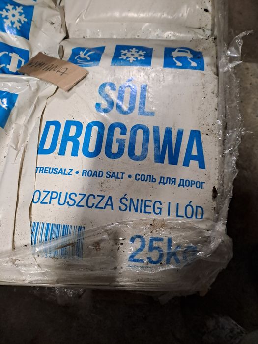 Sól drogowa  workowana  po 25 kg