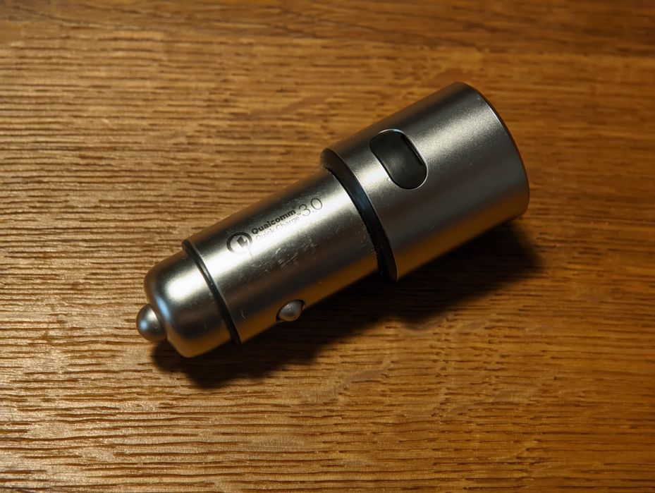 Xiaomi, metalowa ładowarka samochodowa 2x Usb Quick charge 3.0