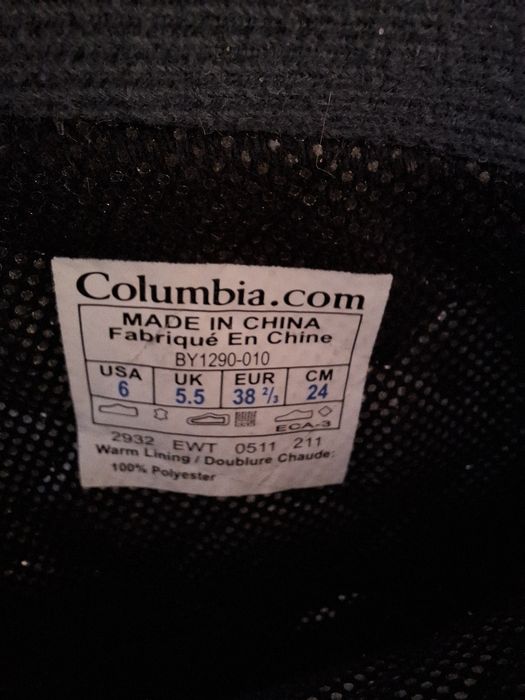 Зимові черевикі  Columbia, розмір 38 2/3, оригінал.