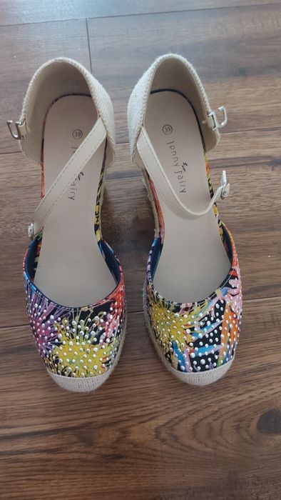 Buty na koturnie jak nowe!! jenny fairy r.39