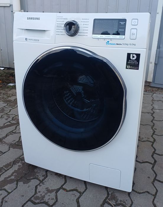 Пральна машина з сушкою Самсунг Samsung WD91J6A00AW 9/6 кг прально-сушильна машинка б/в вживана інвертор