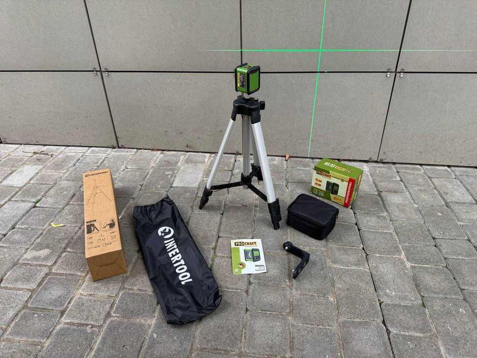 Точний Лазерний рівень Procraft + Штатив 1,15м + Перехідник + Гарантія