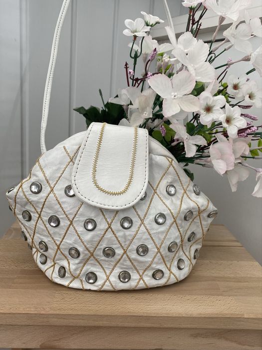 Шкіряна вінтажна сумка крос боді Pierre Mishael of California