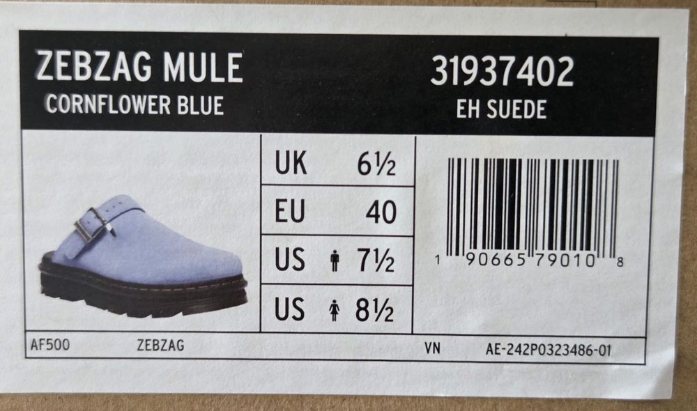 Dr. Martens Zebzag  Mule  r. 40