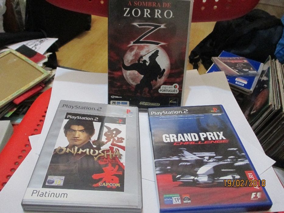 2 jogos para PS2 + 1 jogo para PC