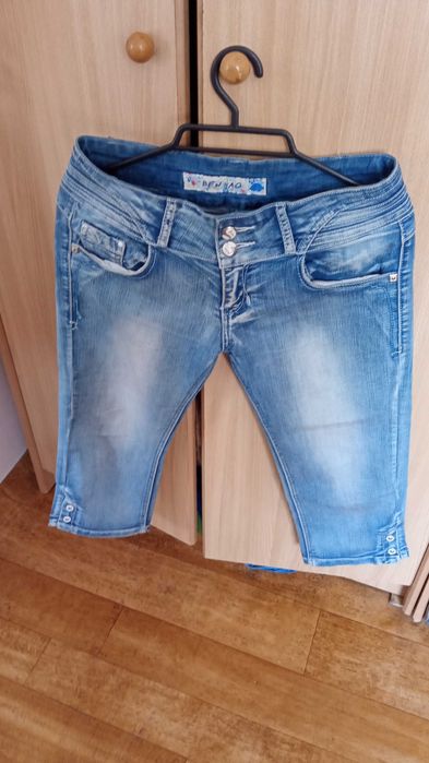 spodnie rybaczki jeansowe