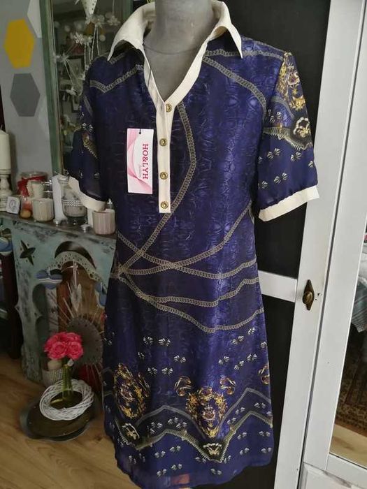 Sukienka damska zapinana na guziki