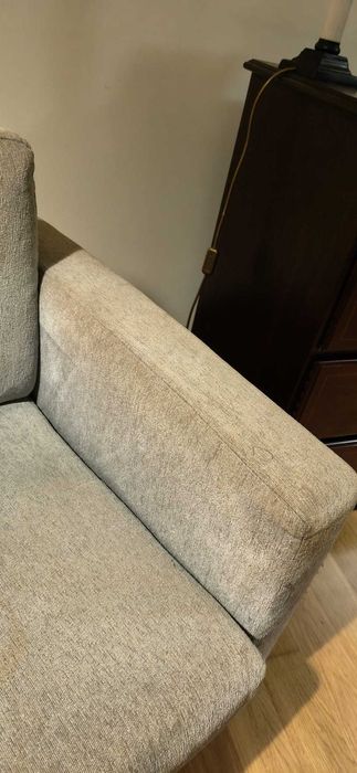 Conjunto de 2 sofás individuais cinzentos – iguais