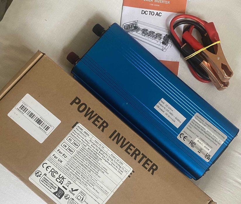 Перетворювач напруги 4000W Потужний Інвертор Power Inverter