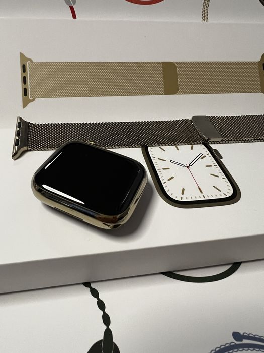 Apple watch 7 stal zloty 41 cellular