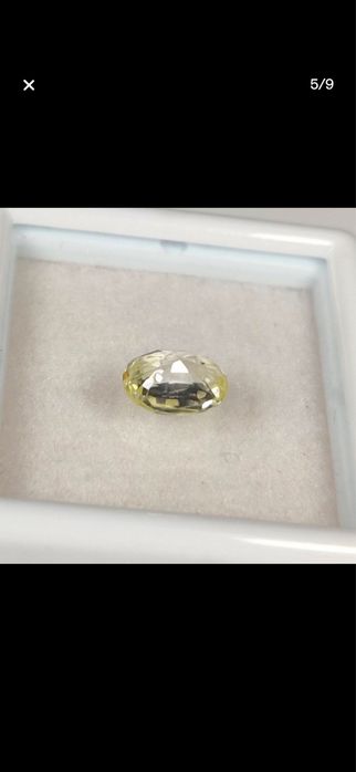 Safira Amarela Natural 1,15 ct — Sem Tratamento | Certificado ICA GemLab