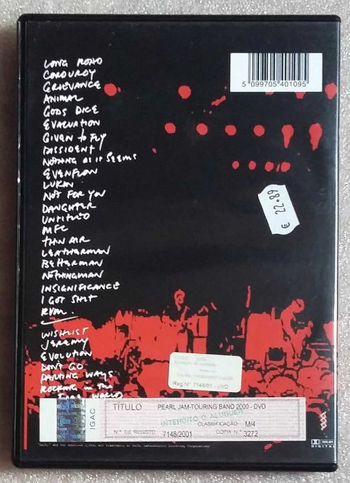 DVD Pearl Jam - Touring Band 2000