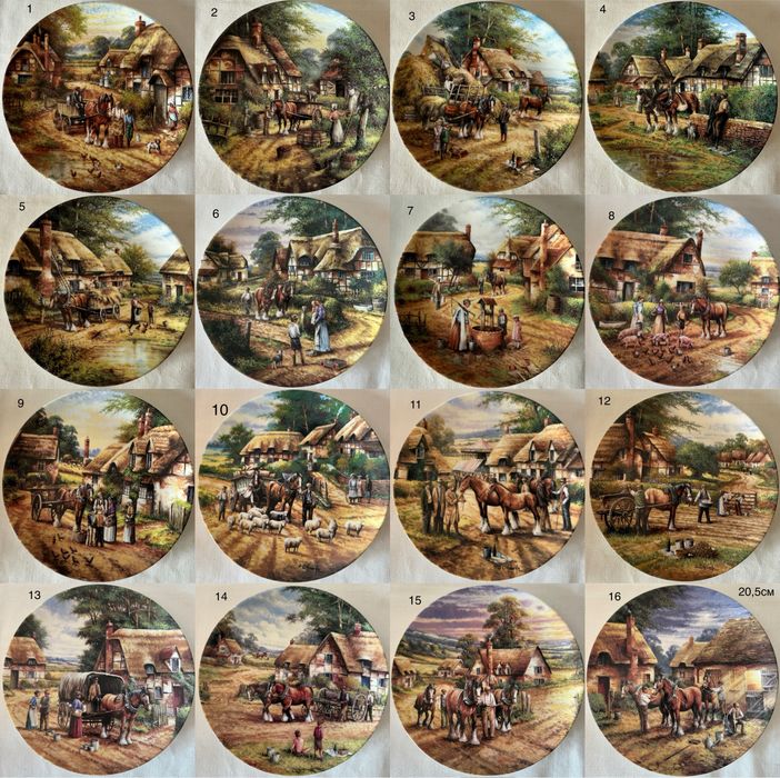 Вінтажна колекція настінних тарілок Wedgwood