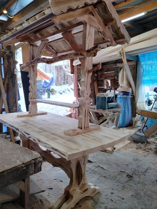 Stół wiejski 205 cm weselny imprezy okolicznościowe