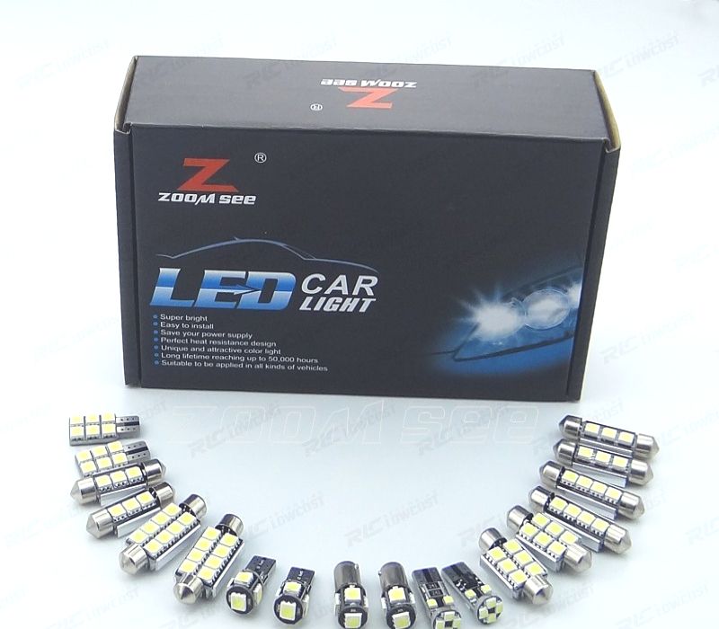KIT COMPLETO DE 34 LÂMPADAS LED INTERIOR PARA VOLKSWAGEN VW PHAETON 2003-2013