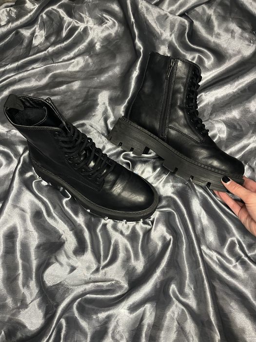 шкіряні ботинки Tamaris жіночі черевики ботинки кожаные ботинки берцы