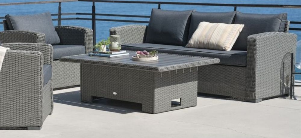 Zestaw mebli ogrodowych z technotattanu