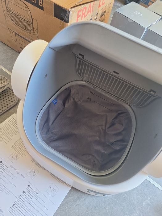 Jummico Elektryczna kuweta dla kota otwarta, sterowanie za pomocą aplikacji, 15 dni