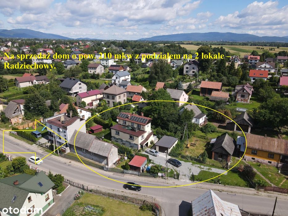 Na sprzedaż dom o pow. 210 mkw z podziałem na 2 lokale – Radziechowy.