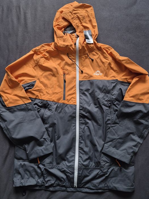 Crivit profesjonalna nowa kurtka męska hardshell 15000 mm trekkingowa M 48 50