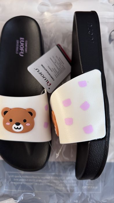 Klapki damskue Luofu toz 39 wkladka 24,5 cm