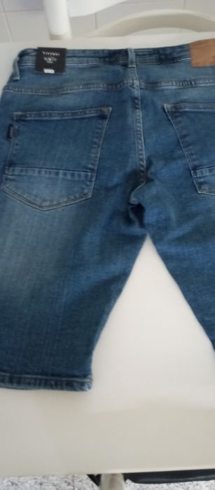 Calções Tiffosi ganga M novos