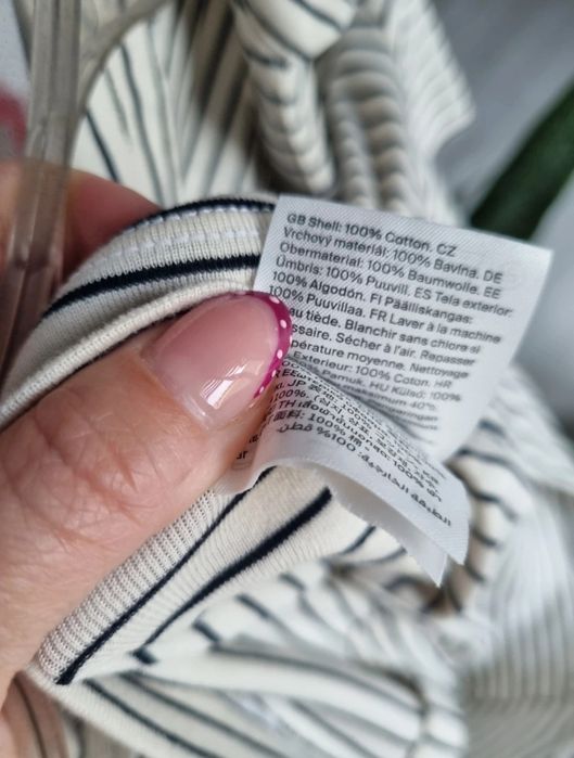 Bluzka koszulowa tshirt Cos XS paski bawełna