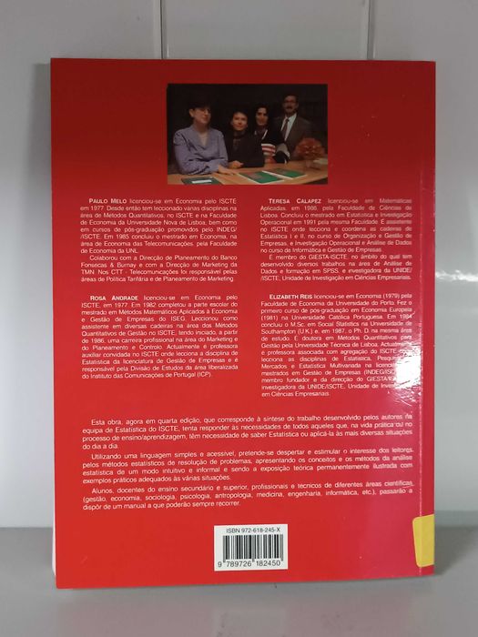 Livro "Estatística Aplicada" Vol. 1